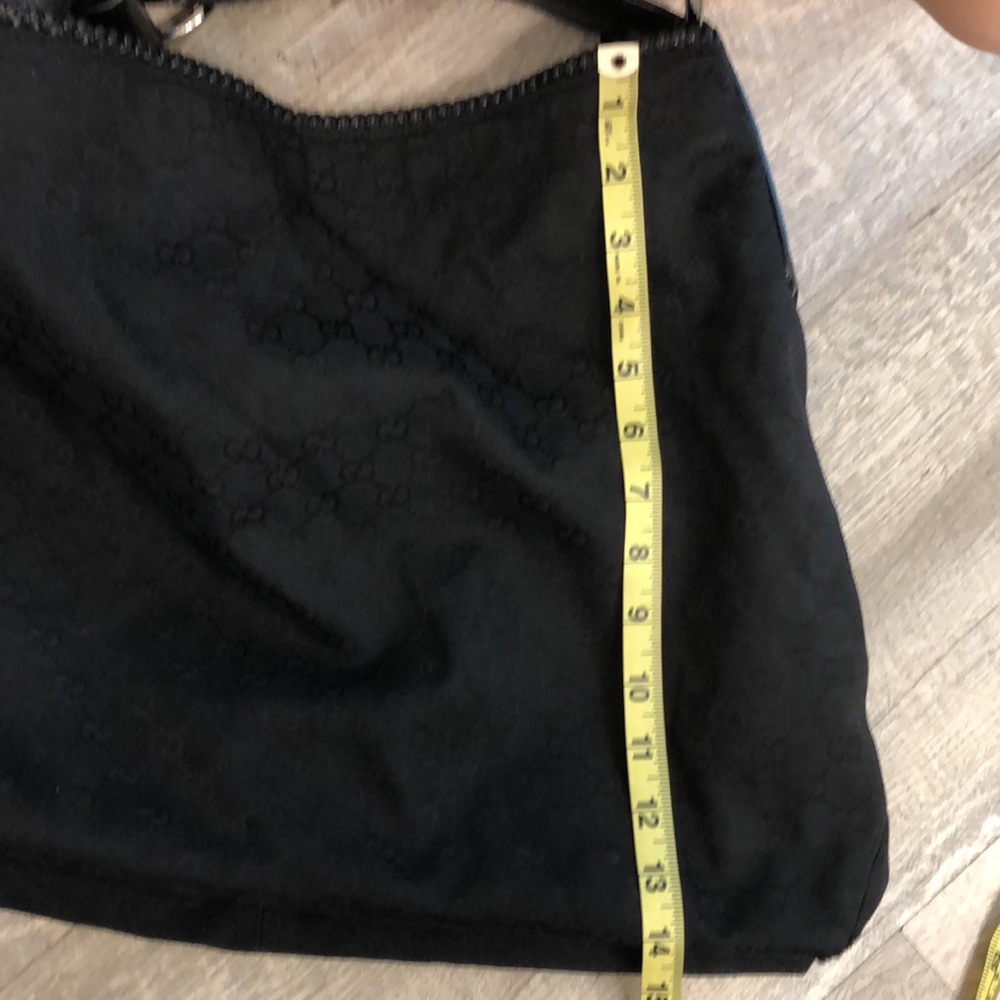 Gucci black fabric & leather trim hobo bag. OBO - Picture 7 of 12